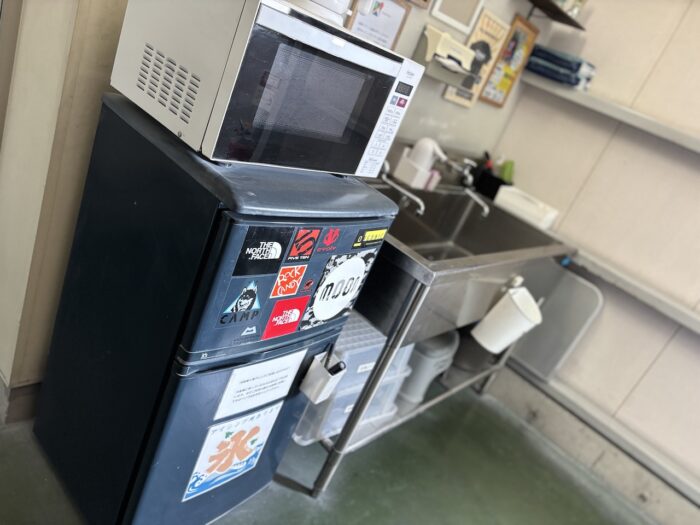 電子レンジや冷蔵庫も利用可